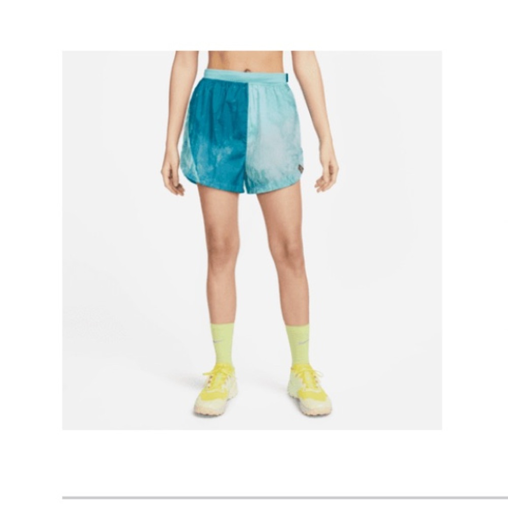 Blue Athletic Shorts with Moisture-Wicking Fabric